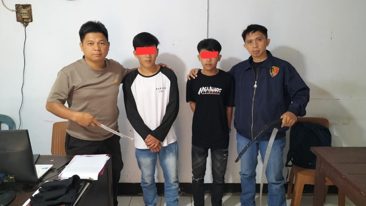 Lagi, Polsek Kombi Ringkus Anak Muda Bawa Sajam 