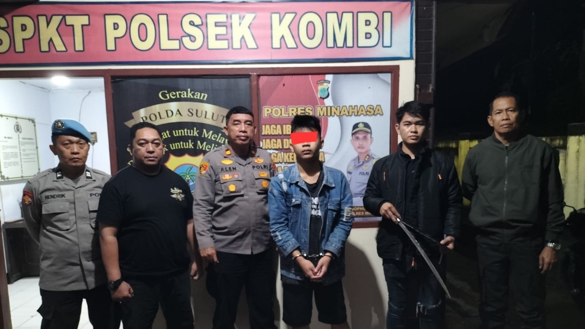 Remaja Rerer Bawa Sajam Diamankan Polsek Kombi