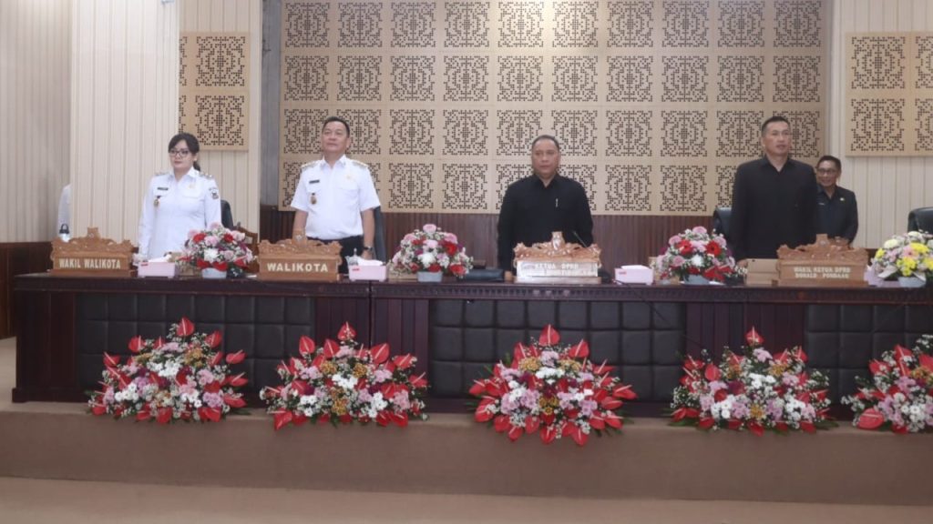 DPRD Tomohon Gelar Paripurna Penyampaian Rekomendasi LKPJ Wali Kota Tahun 2024