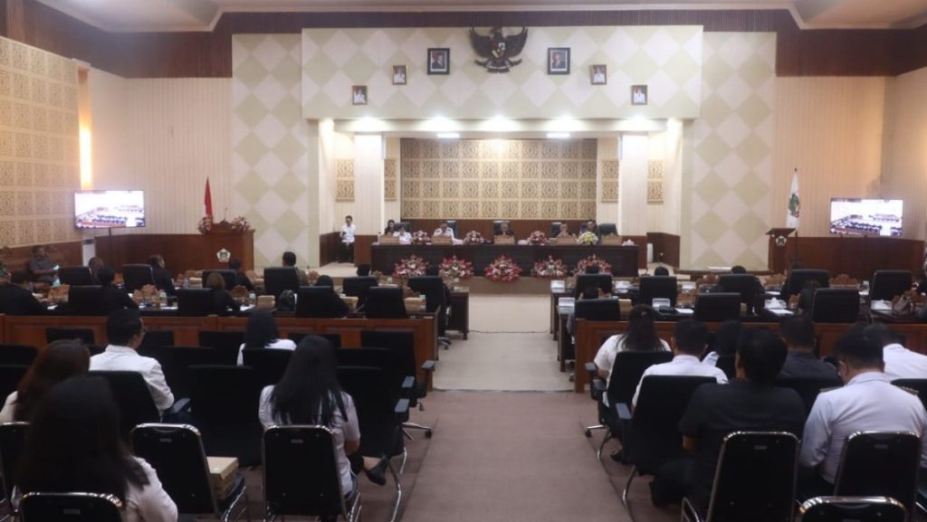 DPRD Tomohon Gelar Paripurna Penyampaian Rekomendasi LKPJ Wali Kota Tahun 2024