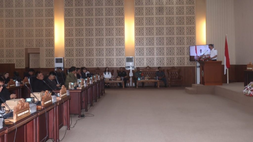 DPRD Tomohon Gelar Paripurna Penyampaian Rekomendasi LKPJ Wali Kota Tahun 2024