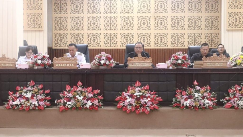 DPRD Tomohon Gelar Paripurna Penyampaian Rekomendasi LKPJ Wali Kota Tahun 2024