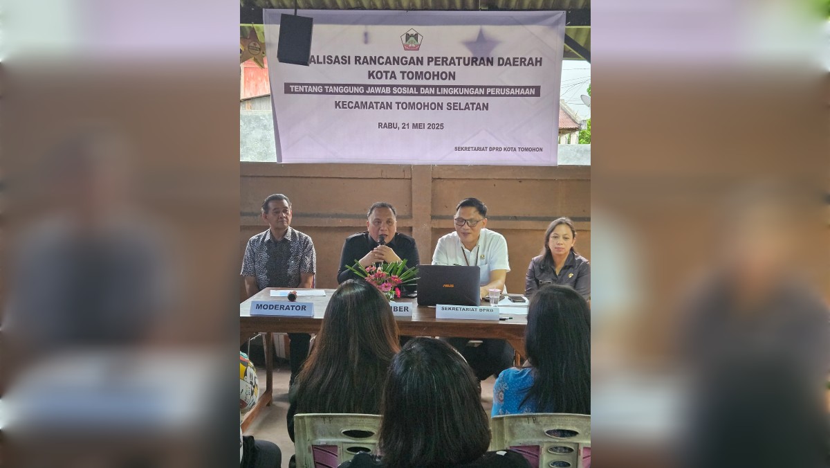 DPRD Kota Tomohon Sosialisasikan Ranperda Tanggung Jawab Sosial dan Lingkungan Perusahaan
