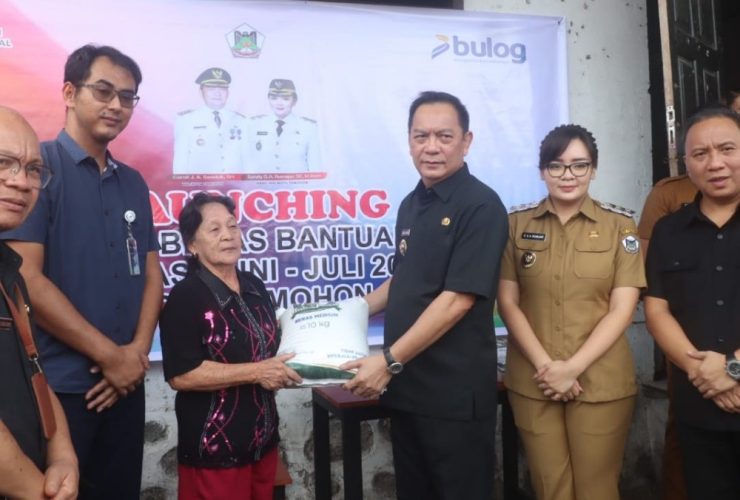 Bantuan Beras Pemerintah Pusat Disalurkan di Tomohon, Jangkau 6.067 Jiwa 