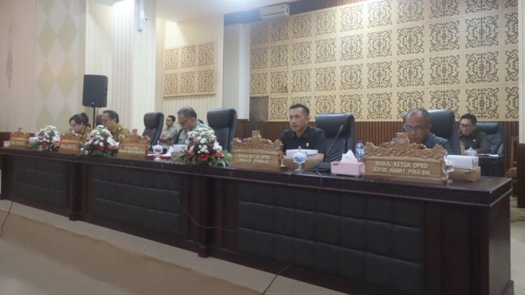 DPRD Tomohon Terima 3 Ranperda Usulan Pemerintah, Resmi Bentuk Pansus