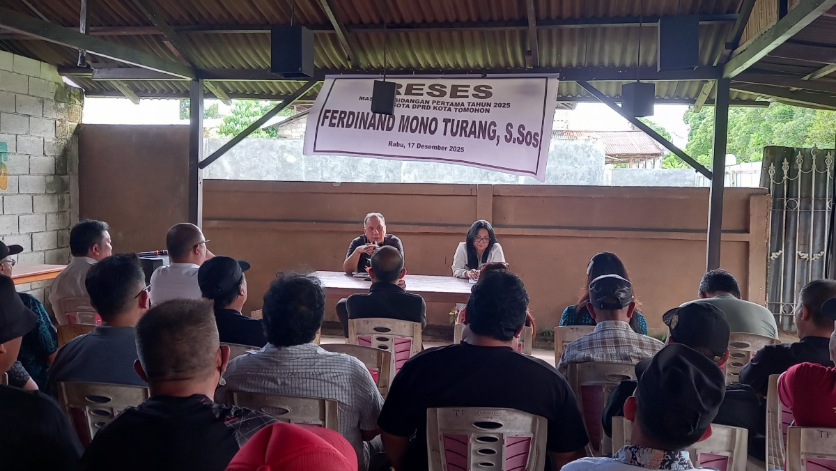 Mono Turang Temui Konstituen di Tomohon Selatan, Ini Aspirasi yang Disampaikan 