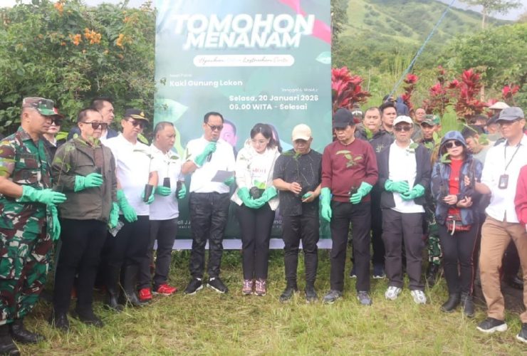 Personel DPRD Tomohon Terlibat Langsung Gerakan Menanam