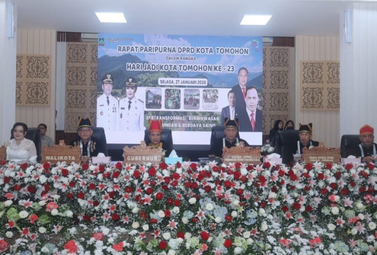 DPRD Gelar Rapat Paripurna Hari Jadi ke-23 Kota Tomohon 