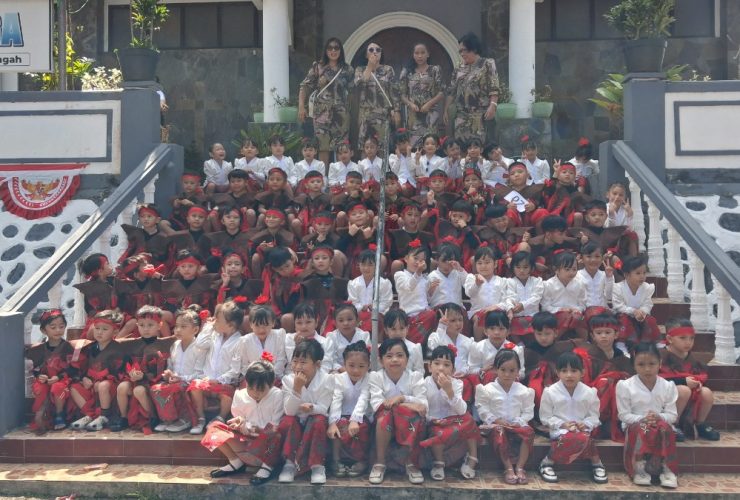 TK GMIM Kuranga Tampil All Out di Pawai Bocah, Usung Tema Budaya