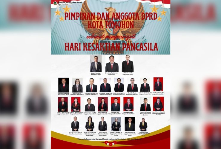 Ketua DPRD Tomohon Ajak Reflesikan Nilai Luhur Pancasila 